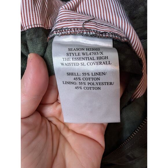 WILDFANG Green/Black The Essential High Waisted Coveralls Jumpsuit Size 2X - Picture 7 of 12